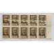 ARGENTINA 1954 GJ 1049 FLORENTINO AMEGHINO BLOQUE DE 10 ESTAMPILLAS NUEVAS MINT CON NOTABLE VARIEDAD RARO